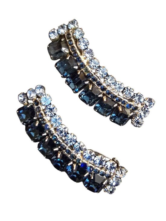 Juliana Climber Earrings - Etsy Vintage Juliana 2 Tone Rhinestone Ear Climber Earrings (A9298)